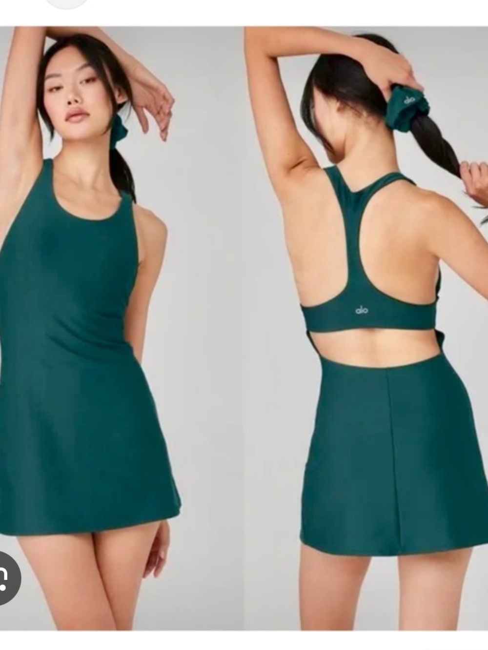 ALO Yoga Airlift fly dress midnight green